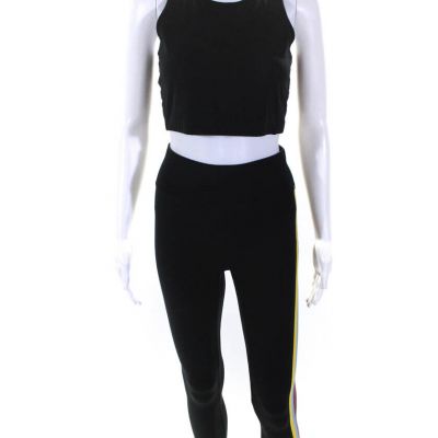 All Access Womens Leggings Sports Bra Set Black Size Extra Small/Medium