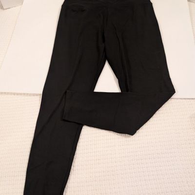 Knit Stretch Legging Black Womens Pants Size 2XL