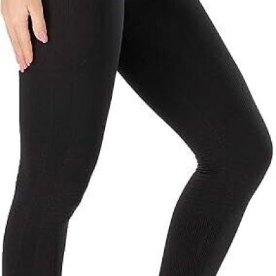 Seamless Butt Lifting Leggings  Women Workout Yoga High Waisted  Black XXL