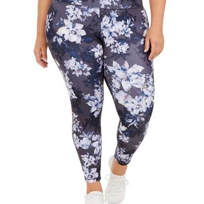 Ideology Womens Plus Size Botanic Printed Leggings Size-3X Color-Vintage Botanic