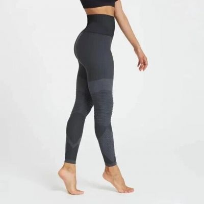 M Spanx Moto Leggings Indigo Sky Blue Seamless womens Look at me Now $88