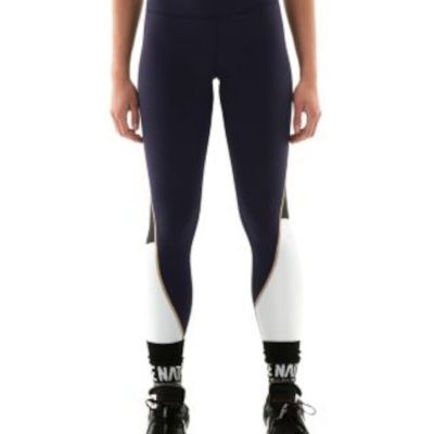 P. E NATION Womens Navy Compression Pull-on Active Wear High Waist Leggings XS