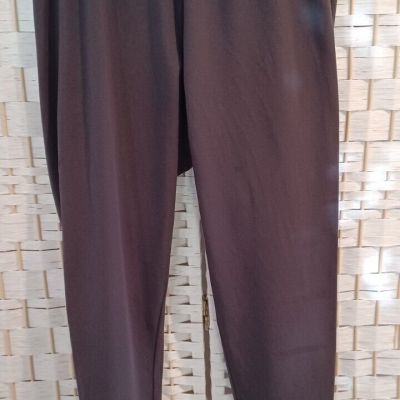 Women's J. Jill Pima Ankle Leggings  XLP Pima Brown/Gray Color Stretch Pull On