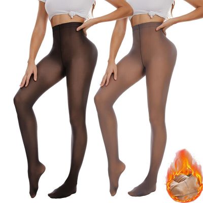 High Waisted Women Pantyhose Tights Long Panty Hose Stockings Fleece Lined Gift