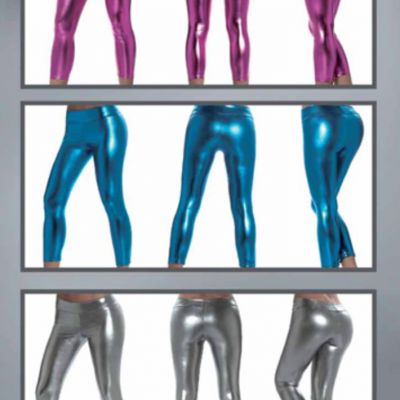 Espiral Women's Shiny Metallic Leggings - Colombia Moda