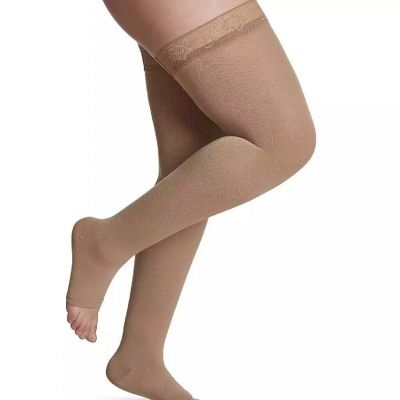 Sigvaris Soft Opaque OT TB Grip 30-40 Compression Thigh High Stockings Pick Size