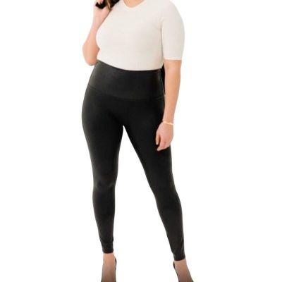 SPANX Faux Leather Leggings in Black size 2X