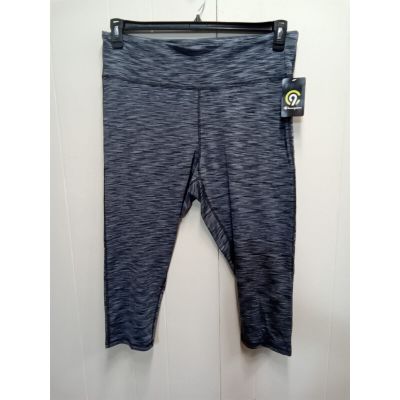 Champion Women'S Plus Blue/Grey Heathered Cropped Leggings (Size 3X) Nwt