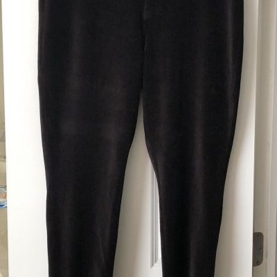 NWOT Michael Kore Size XL Black Corduroy STRETCH Leggings NEW