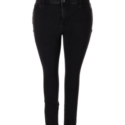 YMI Women Black Jeggings 18 Plus