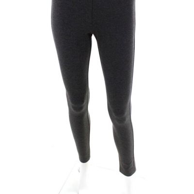 Theory Womens Stretch Mid-Rise Skinny Ankle Leggings Dark Gray Size P 0