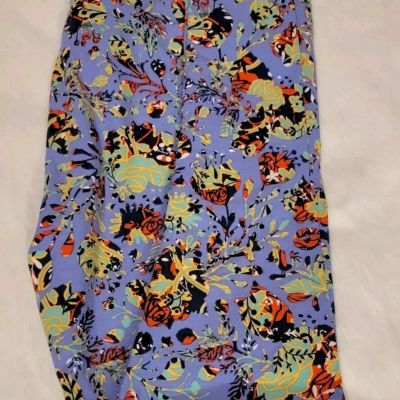 NWOT LuLaRoe Tall & Curvy Leggings Purple Lavendar Multicolor TC