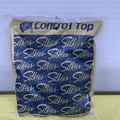 Silkies Queen Nude Control Top Pantyhose X-Large Natural Vintage New Style 07051