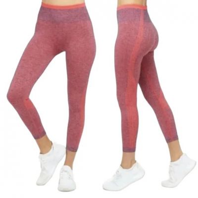 SPANX 50285R Seamless Sculpt Legging Size SMALL Spacedye Pink Coral Punch NEW!