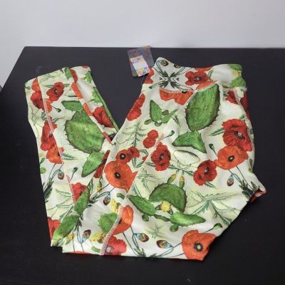 Lularoe cactus and floral leggings pants