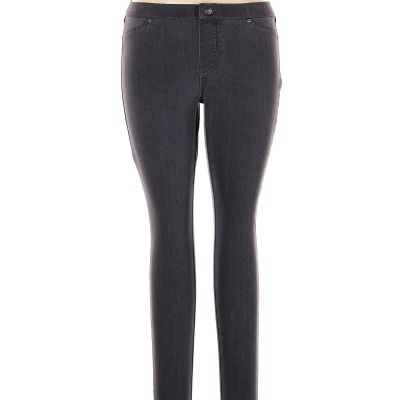 Hue Women Gray Jeggings L