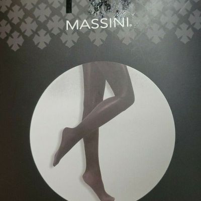 Womens Massini Brand Black Control Top Opaque Tights Size S/M