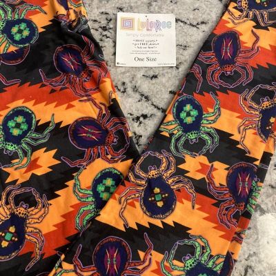 LLR One size Halloween Collection Black w/ Geometric Pattern and Spiders