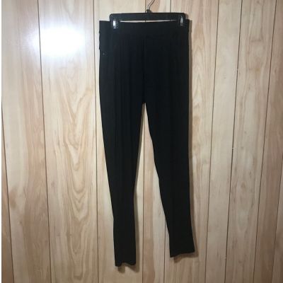 Black Soft Denim Pattern Tall Leggings 2 Back Pockets 2X