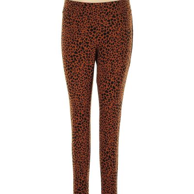 Lands' End Women Brown Leggings 10