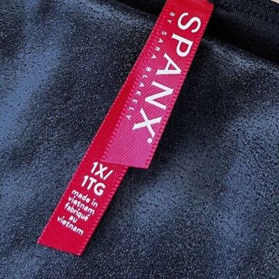 SPANX Faux Leather Shiny LEGGINGS-#2437P-BLACK-Size 1X-32” Actual Waist-LKNU!