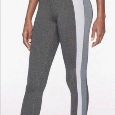 Athleta Leggings Size S Gray Salutation Colorblock Powervita Yoga Cropped