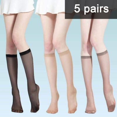 Transparent Super Elastic Stockings Super Elastic Stockings 5 Pairs Women's