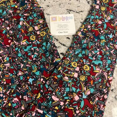 LuLaRoe One Size Leggings Multicolor Collection of Toys