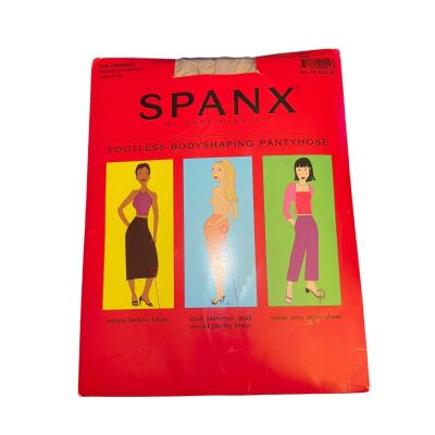Spanx Footless Bodyshaping Pantyhose Size D Nude Slimming Knee Length New