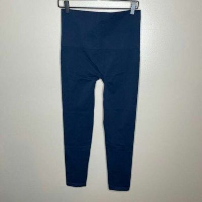 Spanx Look at Me Port Blue Crop Leggings New Sz XL Womens Pants Pull On