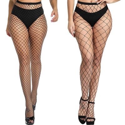 Confonze Fishnet Stockings Womens High Waist Tights Sexy Sheer Mesh Pantyhose...