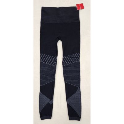 Spanx Look at Me Now Seamless Moto Leggings Indigo Sky Blue Small