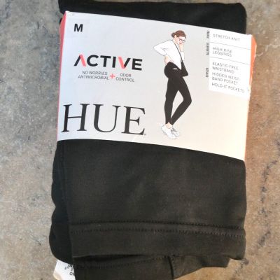 Hue - Out and About Active  Black SZ M Ultra High Rise Leggings