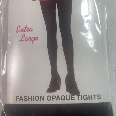 Leg Avenue Women Nylon Spandex Tights Plus Size Black #7666Q