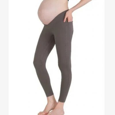 2 PACK! Maternity Low-Waisted Leggings Underbelly Pregnancy Workout MEDIUM NWT