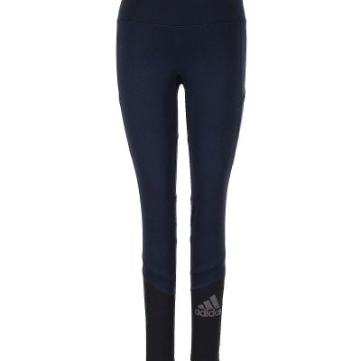 Adidas Women Blue Leggings XS