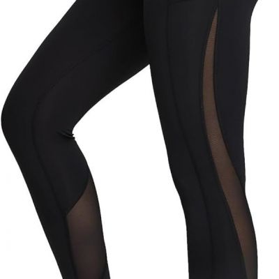 Yvette Leggings for Women with Pockets Butt Lift, High Large, Style 1 - Black