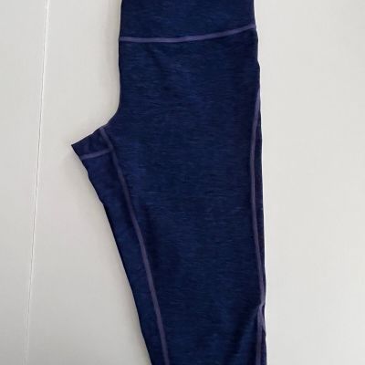 Zella cropped leggings pants dark blue purple size M L