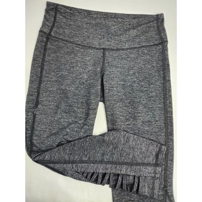 Athleta Quest Criss Cross Leggings Size ST Heather Grey Workout Yoga Bottoms