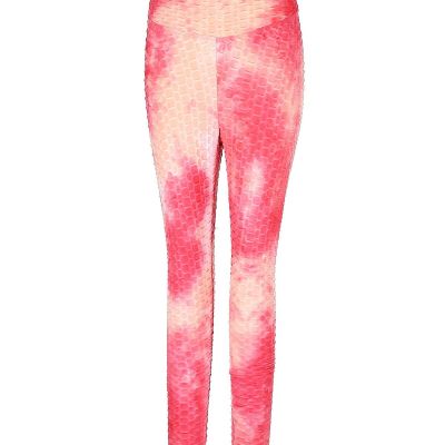 Faded Rose Women Pink Leggings L