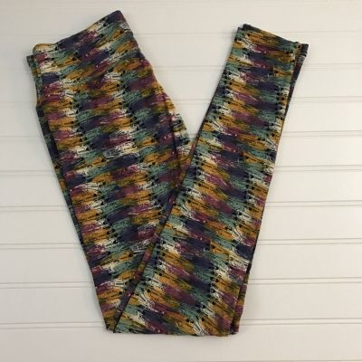 NWT LulaRoe OS High Speed Train Pattern  Women’s Leggings One Size LLR