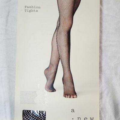 New A new day Women's Tights Fishnet Jewel High Waisted Closed Toe Size M/L