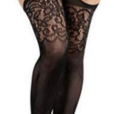 Womens High Waist Tights Fishnet Stockings Thigh High Stockings Black9