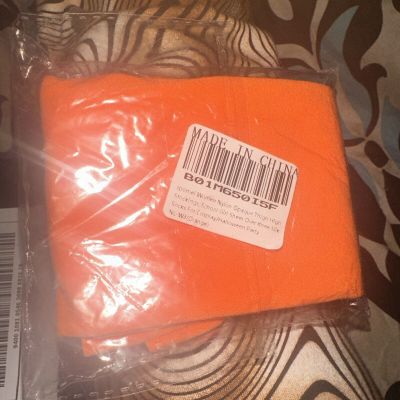 Opaque Thigh High Stockings (orange)