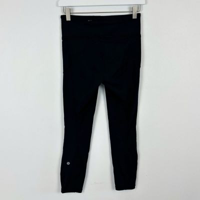 Lululemon Black Cropped Leggings Size 6