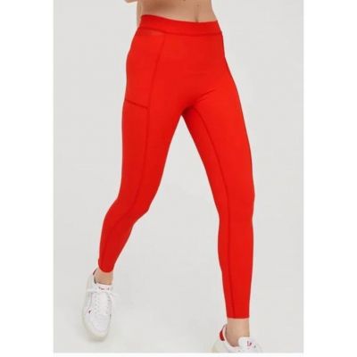 Aerie OFFLINE GOALS 7/8 Leggings in Bright Orange sz XXL