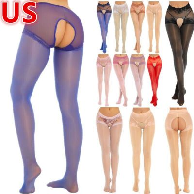 US Womens High Waist 30 Denier Ultra Thin Sheer Tights Microfiber Silky Stocking