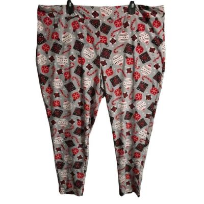 Terra & Sky Christmas Leggings Size 3X (24W-26W)