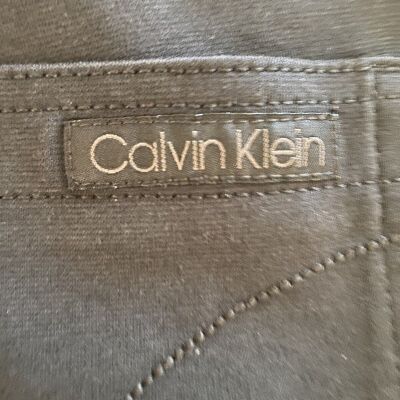 Calvin Klein Black Cotton Polyester Elastase Blend Stretch Jeans Women's Sz 14