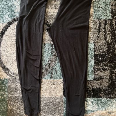 2 Pair Black LuLaRoe Leggings, TC2 Size, Pre-Owned